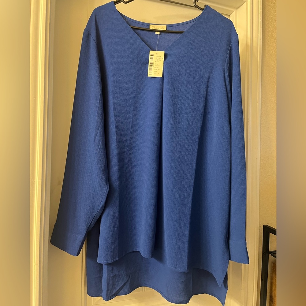 Elegant Blue Women's Top